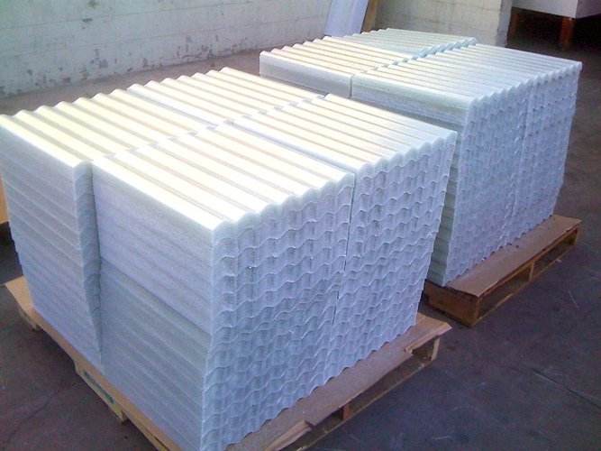 Fiberglass Cut Corrugated Panels