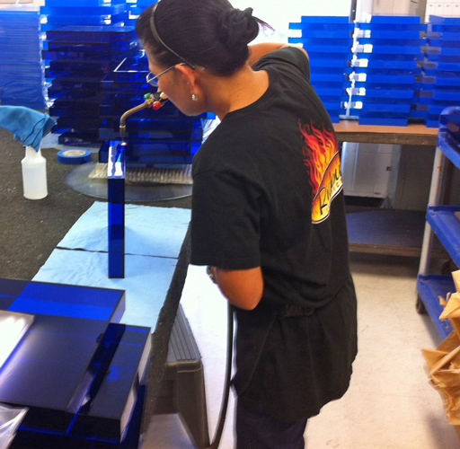 Flame Polishing Plexiglas