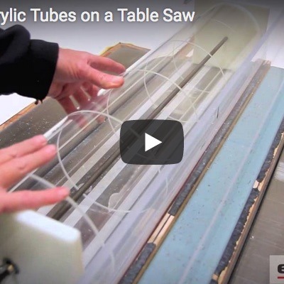 Notching Acrylic Tubes