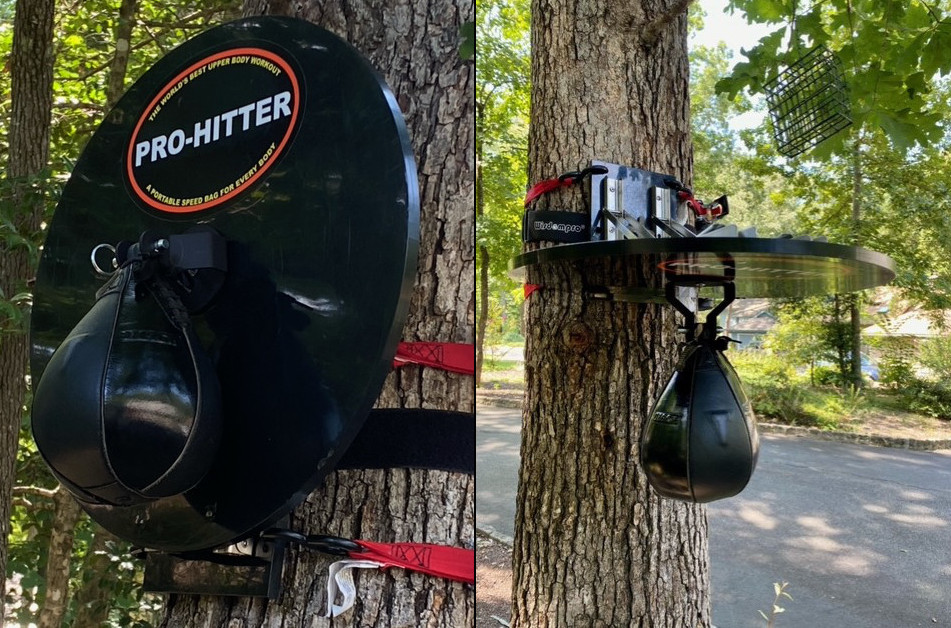 Pro Hitter Portable Speed Bag Using 1/2