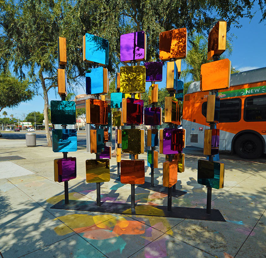Acrylic Mirror Display in West Hollywood