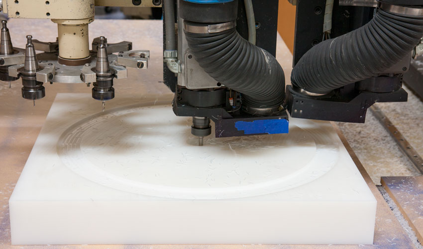 CNC Circle Cutting Plastic