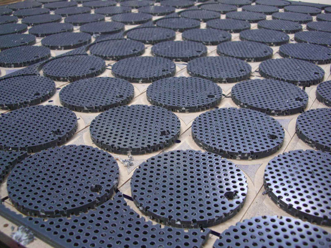 Perforated PVC Disks